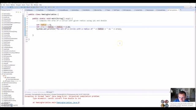 JAVA Identifiers and Variables смотреть онлайн