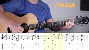 Awesome 12 Bar Blues Fingerstyle You Should Know! TABS/PDF