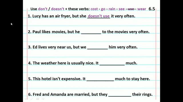 Essential Grammar in Use - Elementary (Unit 6) - Present simple negative смотреть онлайн