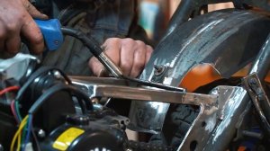 Переделка мотороллера Тулица под китайский двигатель - задний брызговик и передние поворотники