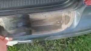 Накладка на задний бампер фольксваген гольф-4