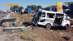 Крупная авария случилась на трассе недалеко от Невинномысска