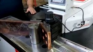 Гибка медной токопроводящей шины толщиной 20 мм