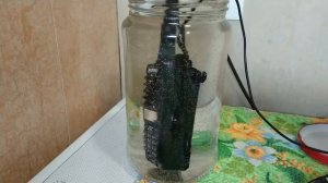 Рация UV-9R PLUS тест на водостойкость.