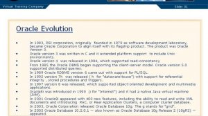 01 02 Evolution of Oracle Database