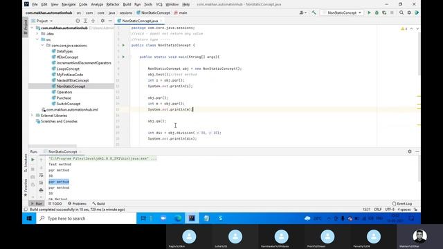 Core-Java Tutorial for beginners | Day 5 | By Makhan Automationhub смотреть онлайн