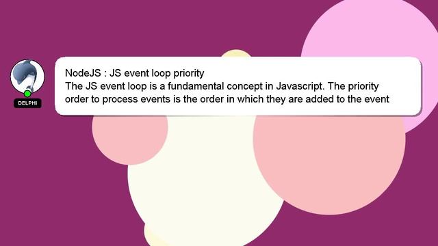 NodeJS : JS event loop priority