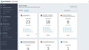 Autodesk Account | Seat Usage Reporting