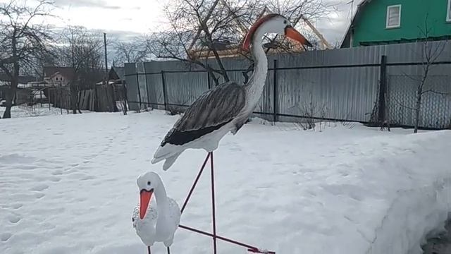 ОБЗОР НА САДОВУЮ ФИГУРУ ЦАПЛЯ смотреть онлайн