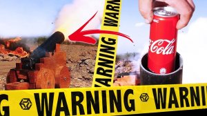 Что будет если выстрелить из самодельной пушки банкой coca cola?