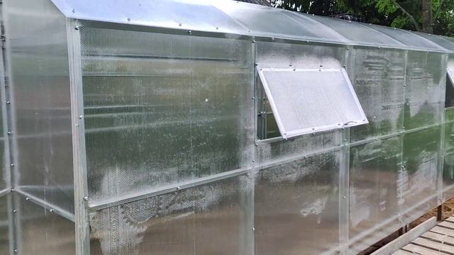 Прямостенная теплица Сказка от ОченьКрепко. Отзыв клиента. смотреть онлайн