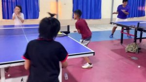 China table tennis  footwork training for kids.