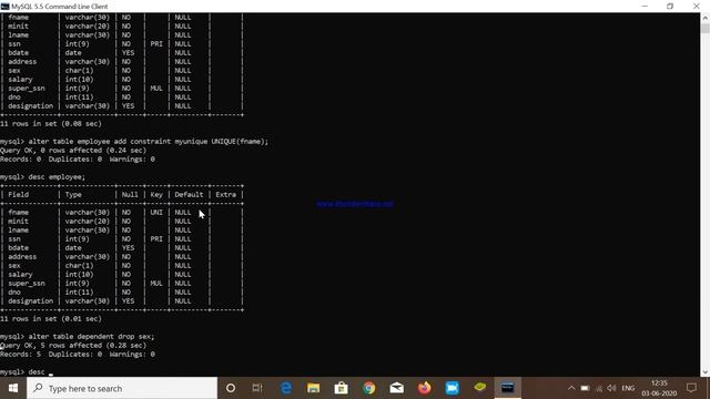 #Alter #Delete #Update & #Drop Query in  MySQL | Full  DBMS Program