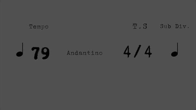 METRONOME - 79 BPM ANDANTINO смотреть онлайн