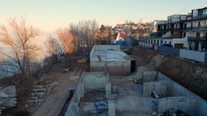 Строительство на берегу Волги в Самаре спуск Лейтенанта Шмидта