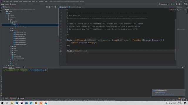 Laravel 9 и Vue 3 SPA интернет магазин 13. Прокидываем шаблон продуктов и получаем продукты с бекен смотреть онлайн