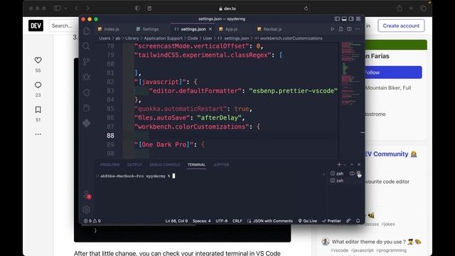 VSCode - Terminal Color смотреть онлайн