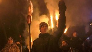 В Киеве националисты устроили шествие в честь Степана Бандеры