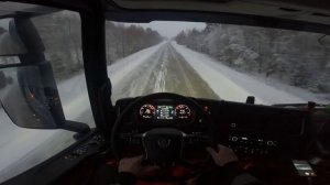 POV Driving Scania S540 - Solleftea