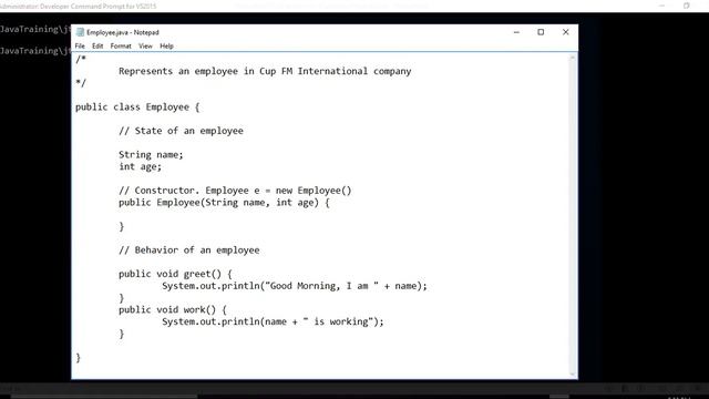 Java object oriented programming