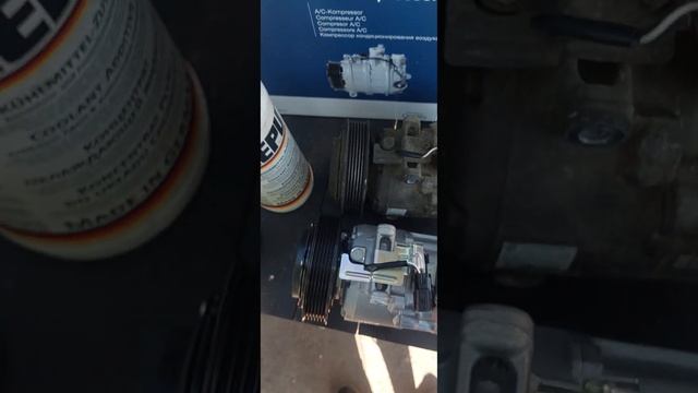 Renault Scenic замена компресора кондиционера и заправка кондиционера. Одеса.