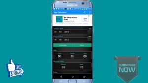 Age calculation & time period dd--mm-yy आसानी से एक सैकेंड में calculate करें।
