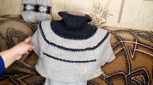 Мужской свитер спицами/реглан сверху /часть 2