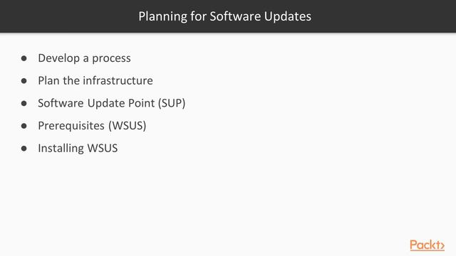 Implementing Configuration Manager Features : Introduction to Software Updates | packtpub.com смотреть онлайн