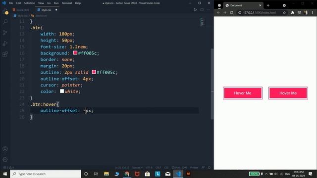 Outline animation css  || #Html5 #css