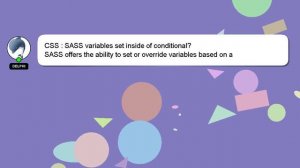 CSS : SASS variables set inside of conditional?