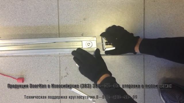 Замена каретки рейки привода секционных ворот