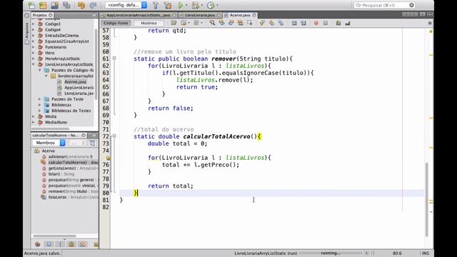 ArrayList em Java - LivroLivraria (exercício) смотреть онлайн