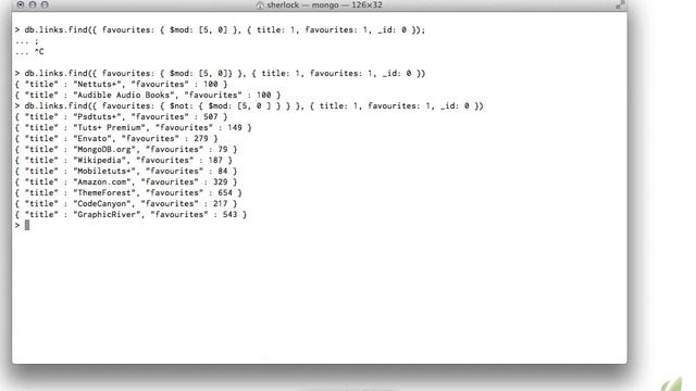 Learning MongoDB - 10: Operators, part 2