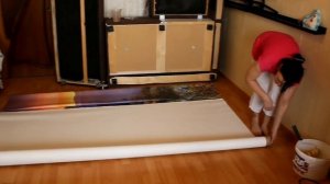 Как клеить ФРЕСКУ на СТЕНУ