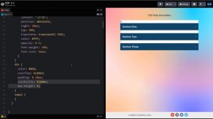 CSS Only Accordion Tutorial | Pure CSS Accordion with Plus Minus for Every Website