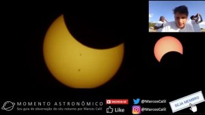 14/10/23 - ECLIPSE SOLAR ANULAR AO VIVO (Live annular solar eclipse)