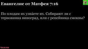 Аудиокнига. Библия. Новый Завет. ЕВАНГЕЛИЕ ОТ МАТФЕЯ. Глава 7