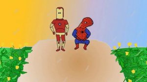 Тони Старк и паукан(ослик,суслик,паукан)