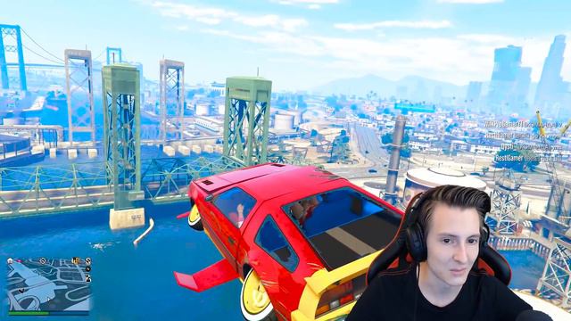 ЕГО ЭТО СИЛЬНО РАЗОЗЛИЛО! ТРОЛЛИНГ *СБИВАЮ В ВОЗДУХЕ!* В ГТА 5 ОНЛАЙН (GTA 5 ONLINE) смотреть онлайн