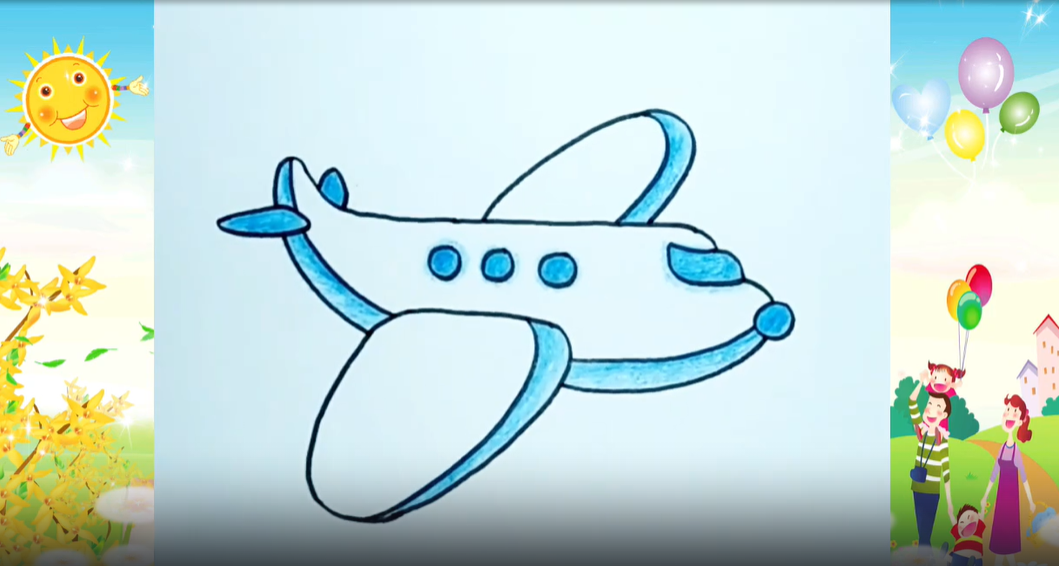 Рисуем Самолёт легко! смотреть онлайн