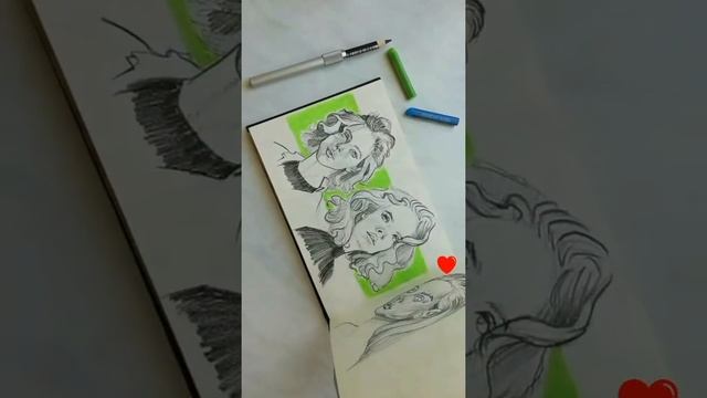 Рисую девочек из пинтереста #скетч #sketch #sketchbook #traditionalart #скетчбук #традишка