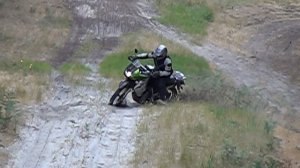 KLR 650 filmed with Sony HDR-CX130 in slo mo mode