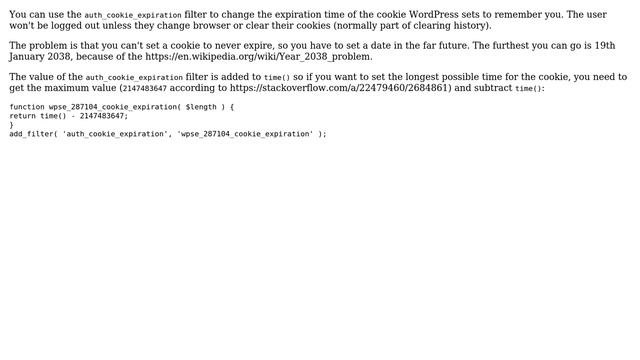 Wordpress: WordPress Logout Only If User Click Logout or If User Delete Browser History смотреть онлайн
