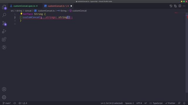Typescript String concat() in 100 seconds
