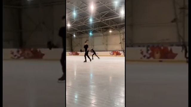 Просто дупель на тренировке #figureskating #каток #фигурноекатание #прыжки #фигуристы #дупель