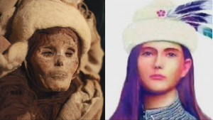 Луланская красавица возрастом 4000 лет . Неудобная правда для китайских исследователей .