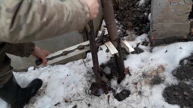 Как вытащить столбик металлический #выкорчевка #мастерская21rus #лайфхак смотреть онлайн