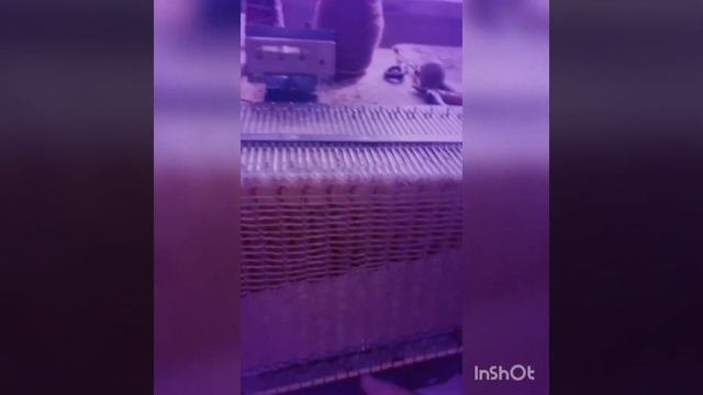 А Makher Gossamer On A Knitting Machine.Мохеровая паутинка на машине