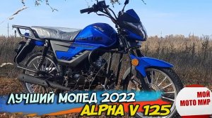 Супер новинка мопед ALPHA V 125, мотоцикл Альфа в 2022 году