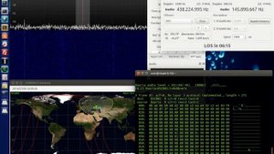 Приём телеметрии со спутника DX-1 компании "Dauria Aerospace" 8 июля 2016 года в 20:08 UTC  (R4UAB)